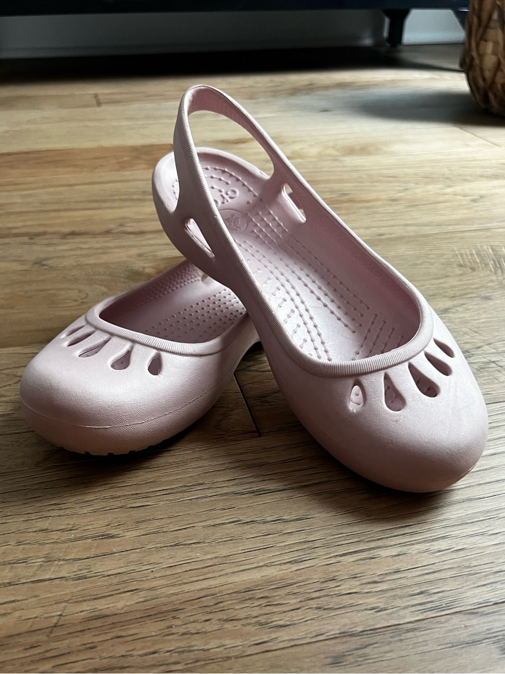 CROCS Women’s Slip-On Ballet Flats in Light Pink - Picture 2 of 6